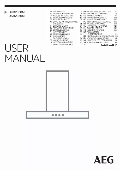 Mode d'emploi AEG-ELECTROLUX DKB2930M