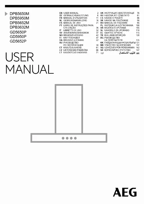 Mode d'emploi AEG-ELECTROLUX DPB5652M