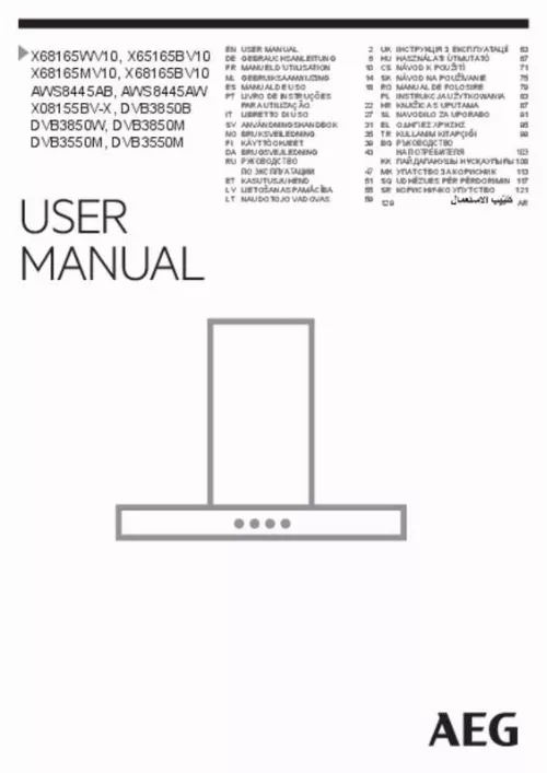 Mode d'emploi AEG-ELECTROLUX DVB3850B