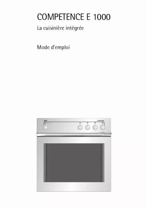 Mode d'emploi AEG-ELECTROLUX E 1000-M1 EURO