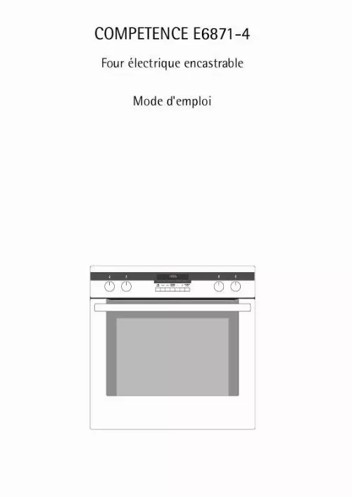 Mode d'emploi AEG-ELECTROLUX E6871-4-A