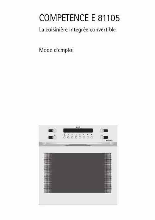 Mode d'emploi AEG-ELECTROLUX E81105-P