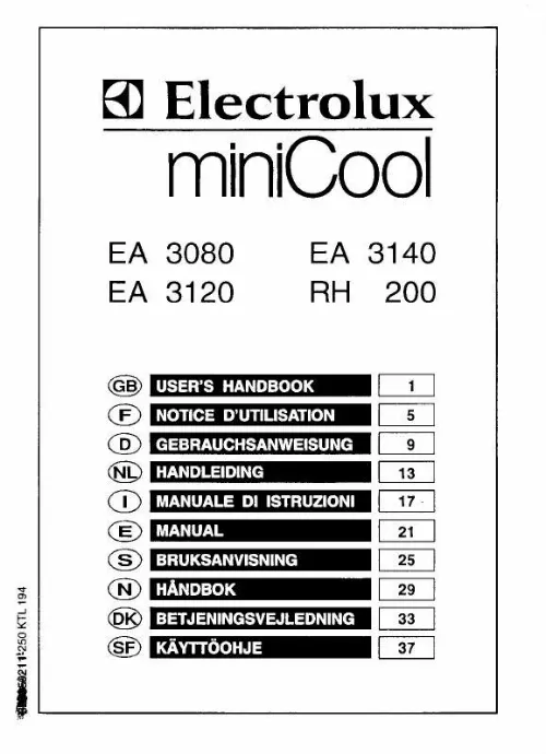Mode d'emploi AEG-ELECTROLUX EA3080