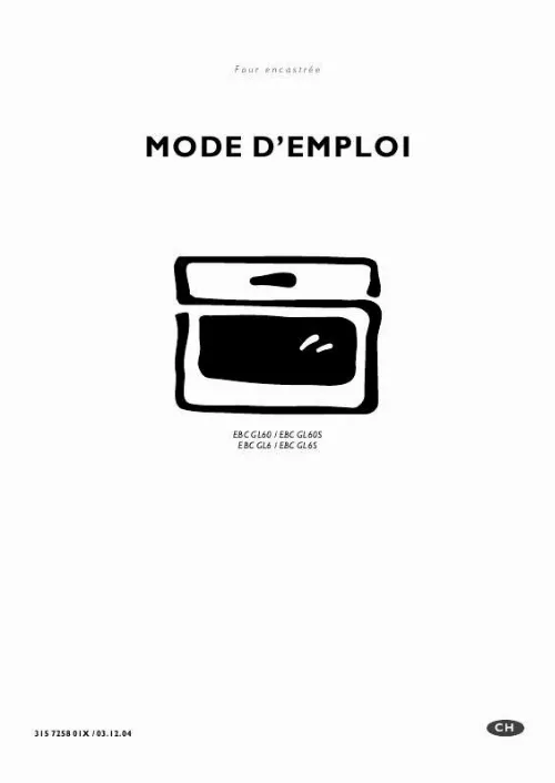 Mode d'emploi AEG-ELECTROLUX EBCGL6SCN