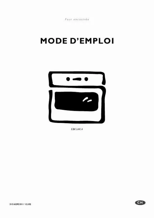 Mode d'emploi AEG-ELECTROLUX EBKL4X.4CN