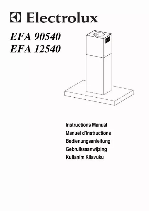 Mode d'emploi AEG-ELECTROLUX EFA90540X