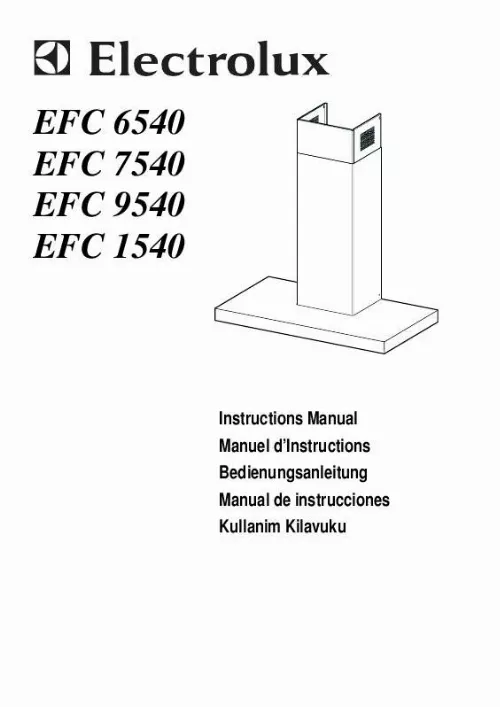 Mode d'emploi AEG-ELECTROLUX EFC9540X