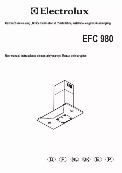 Mode d'emploi AEG-ELECTROLUX EFC980X-EU