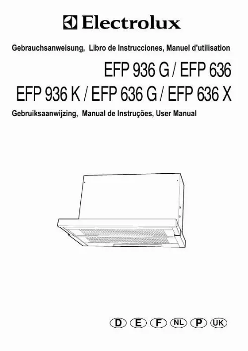 Mode d'emploi AEG-ELECTROLUX EFP636K