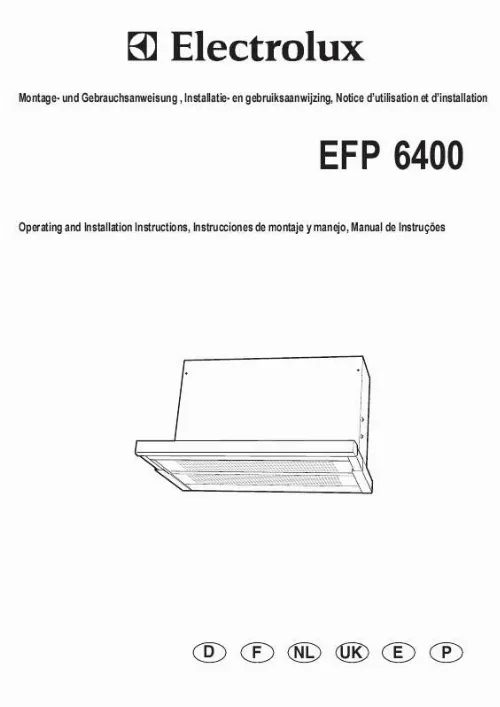 Mode d'emploi AEG-ELECTROLUX EFP6400G
