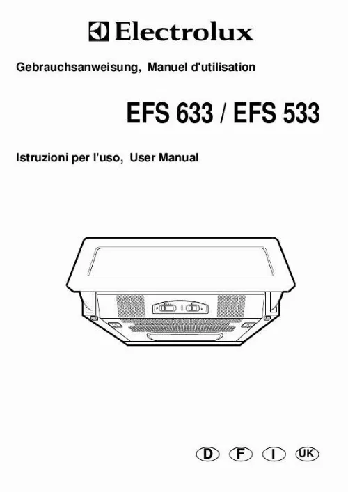 Mode d'emploi AEG-ELECTROLUX EFS633-CH