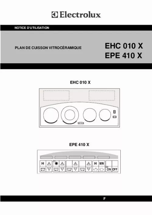 Mode d'emploi AEG-ELECTROLUX EHC010X
