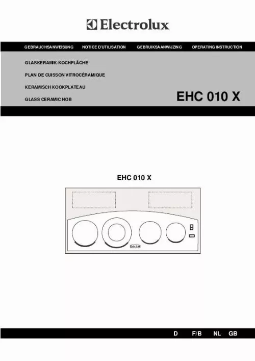 Mode d'emploi AEG-ELECTROLUX EHC101X