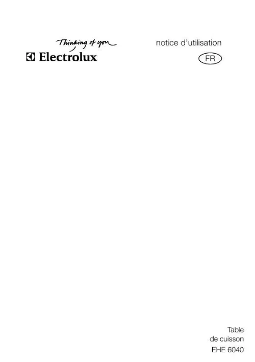 Mode d'emploi AEG-ELECTROLUX EHE6040W