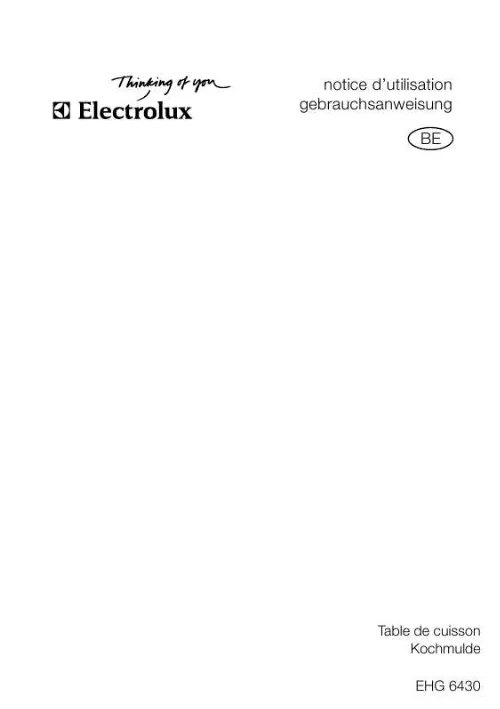 Mode d'emploi AEG-ELECTROLUX EHG6430X
