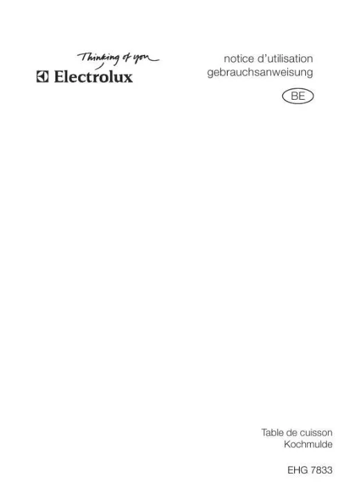 Mode d'emploi AEG-ELECTROLUX EHG7833X