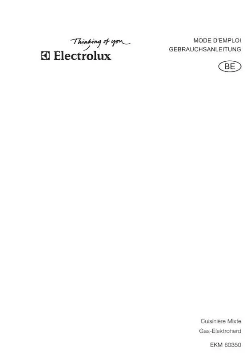 Mode d'emploi AEG-ELECTROLUX EKM60350