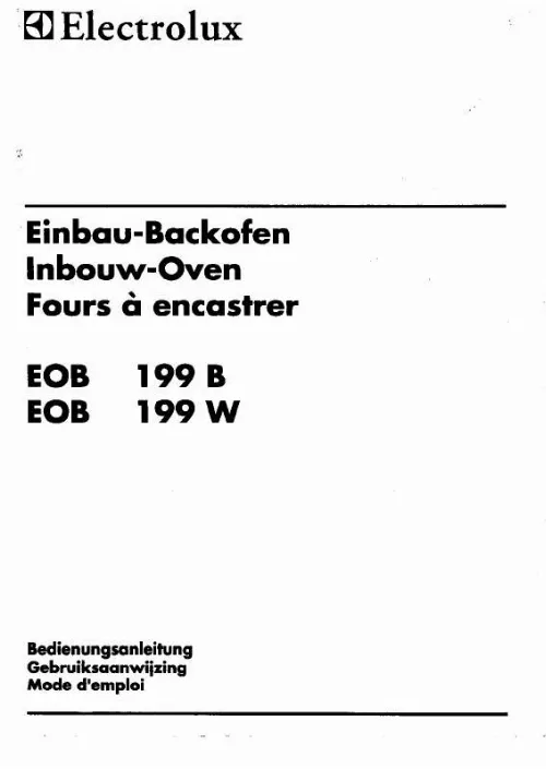 Mode d'emploi AEG-ELECTROLUX EOB199B