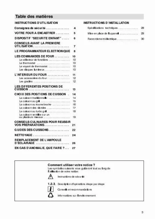 Mode d'emploi AEG-ELECTROLUX EOB894W1