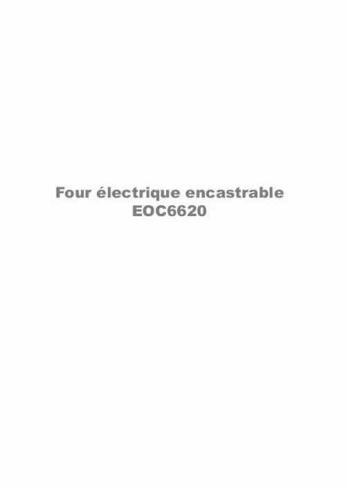 Mode d'emploi AEG-ELECTROLUX EOC6620XELUXEURO