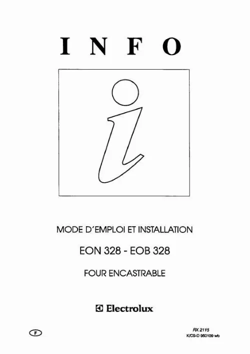 Mode d'emploi AEG-ELECTROLUX EON328B