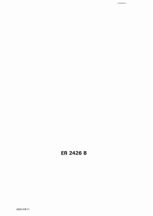 Mode d'emploi AEG-ELECTROLUX ER2426B