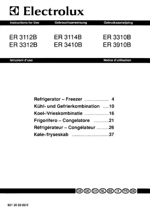 Mode d'emploi AEG-ELECTROLUX ER3114B