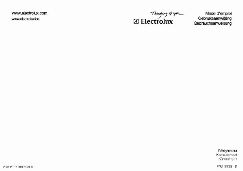Mode d'emploi AEG-ELECTROLUX ERA39391S