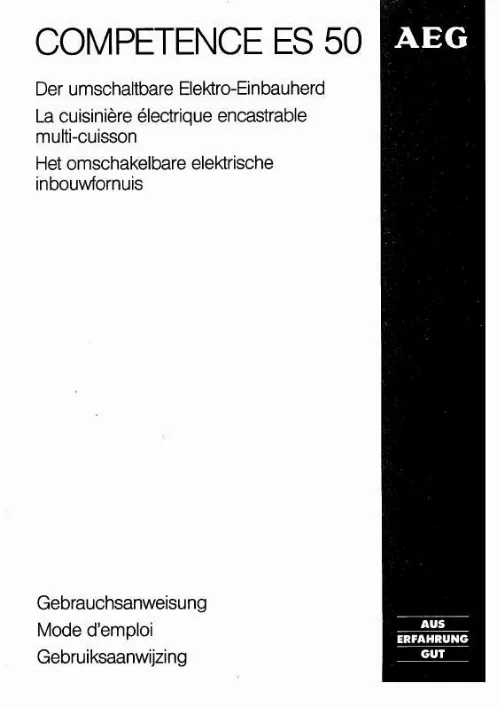 Mode d'emploi AEG-ELECTROLUX ES 50-B