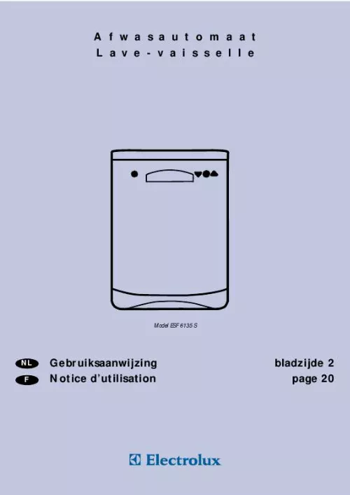 Mode d'emploi AEG-ELECTROLUX ESF6135S