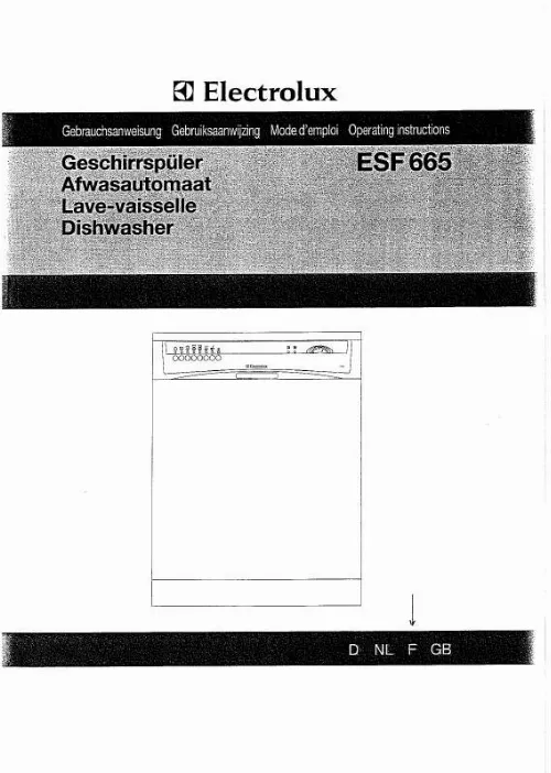 Mode d'emploi AEG-ELECTROLUX ESF665W