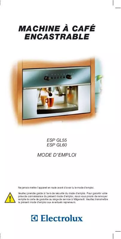 Mode d'emploi AEG-ELECTROLUX ESPGL55.3