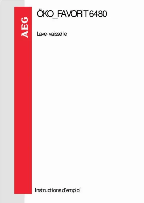 Mode d'emploi AEG-ELECTROLUX F.6480W