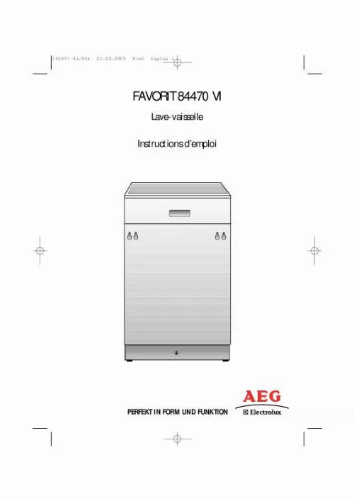 Mode d'emploi AEG-ELECTROLUX F84470VI