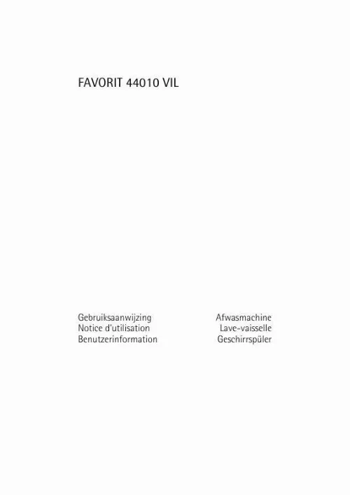 Mode d'emploi AEG-ELECTROLUX FAVORIT 44010 VIL