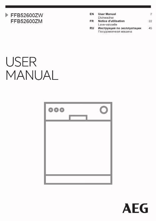 Mode d'emploi AEG-ELECTROLUX FFB52600ZW