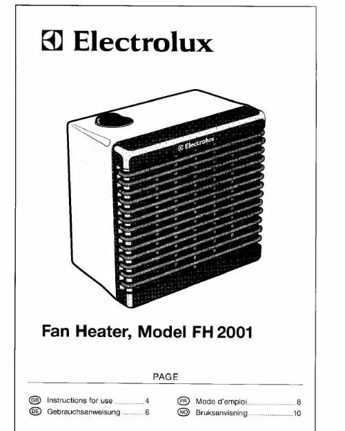 Mode d'emploi AEG-ELECTROLUX FH2001
