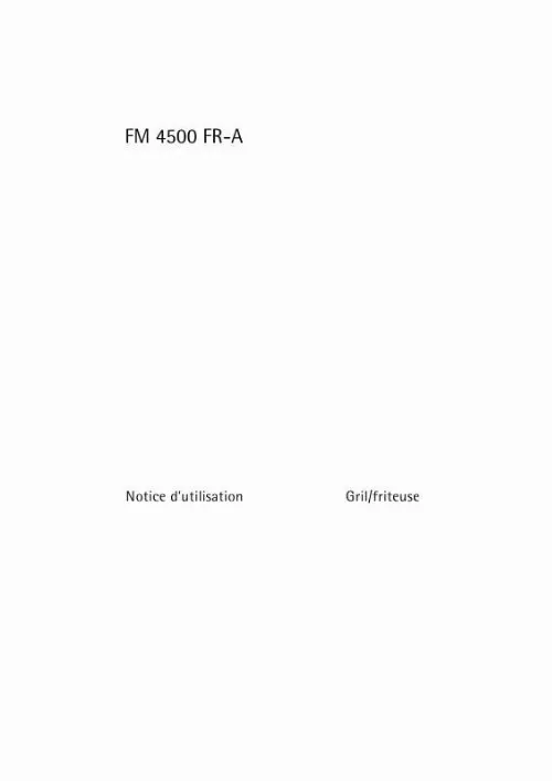 Mode d'emploi AEG-ELECTROLUX FM 4500 FR-A