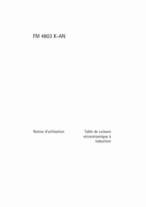 Mode d'emploi AEG-ELECTROLUX FM 4803 K-AN