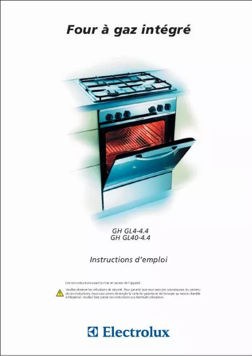 Mode d'emploi AEG-ELECTROLUX GL4-4.4