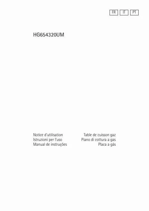 Mode d'emploi AEG-ELECTROLUX HG654320UM