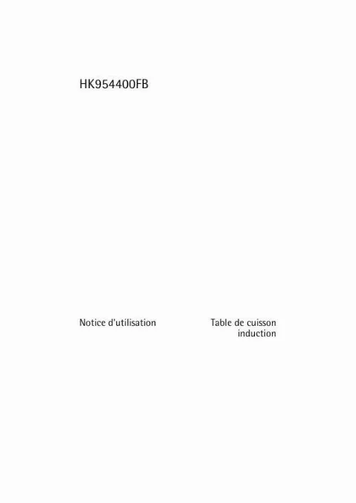 Mode d'emploi AEG-ELECTROLUX HK954400FB