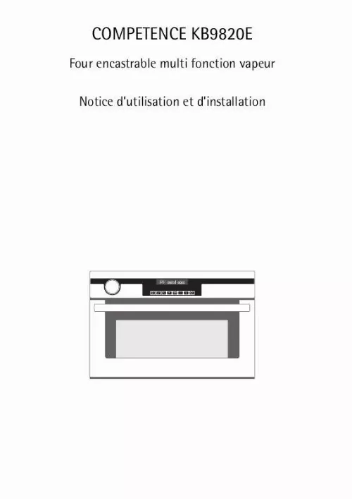 Mode d'emploi AEG-ELECTROLUX KB8920E-M