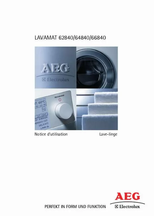 Mode d'emploi AEG-ELECTROLUX L64840