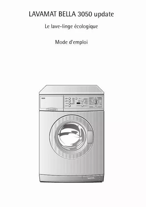 Mode d'emploi AEG-ELECTROLUX LAV72740