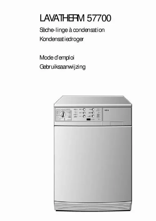 Mode d'emploi AEG-ELECTROLUX LTH57700DK