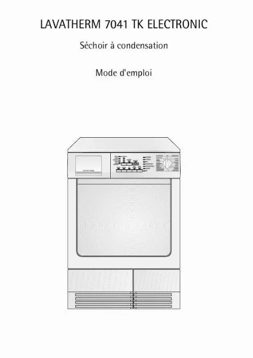 Mode d'emploi AEG-ELECTROLUX LTH7041TK