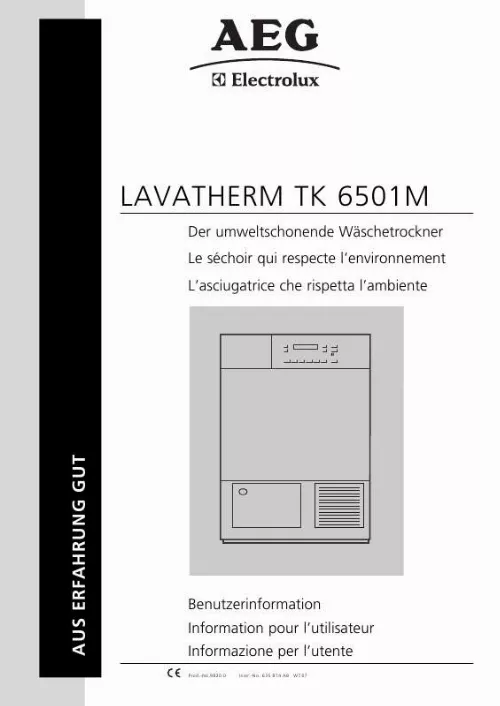 Mode d'emploi AEG-ELECTROLUX LTHTK6501M