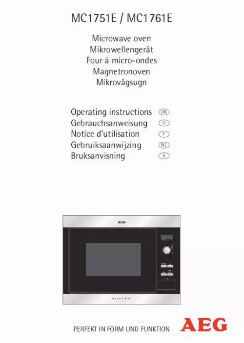 Mode d'emploi AEG-ELECTROLUX MC1751E-A