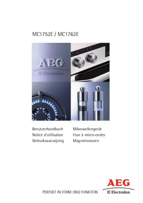 Mode d'emploi AEG-ELECTROLUX MC1752E-D